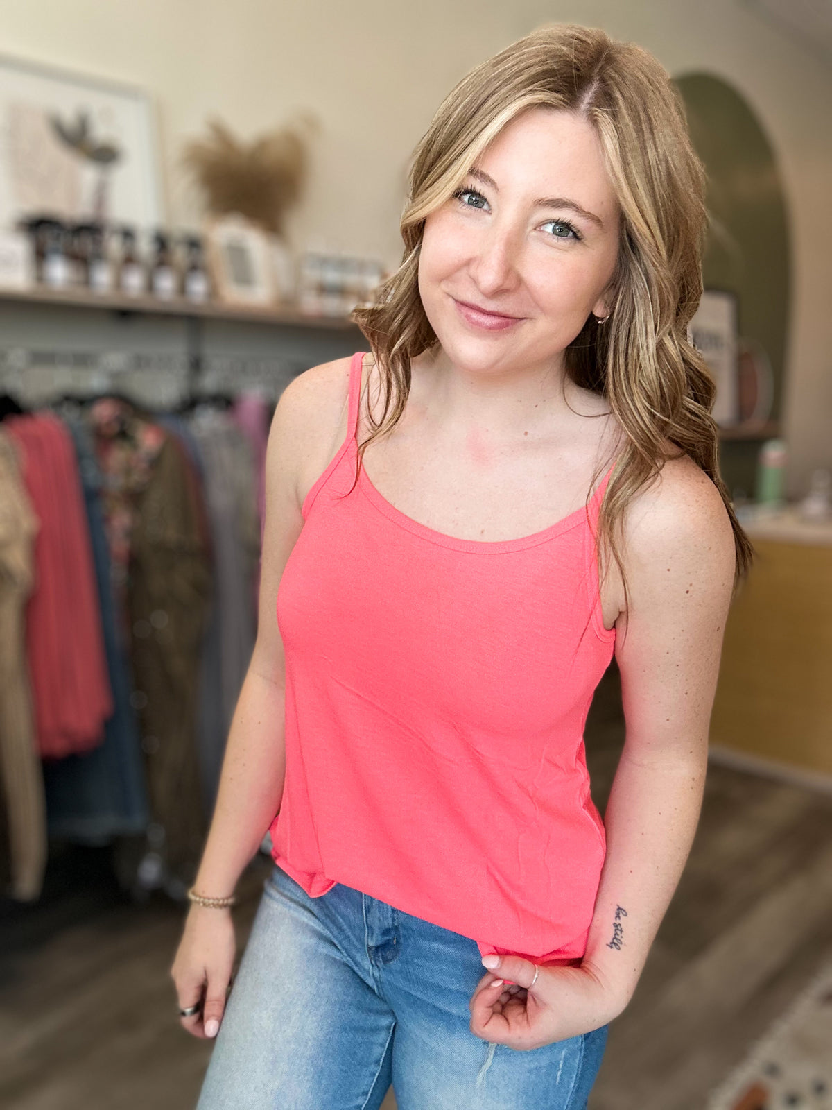 Ellie Tank-Zenana-R3vel Threads, Women's Fashion Boutique, Located in Hudsonville, Michigan