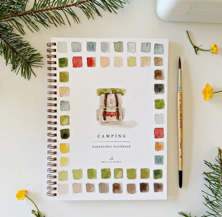 Camping Watercolor Workbook-r3velthreads-R3vel Threads, Women's Fashion Boutique, Located in Hudsonville, Michigan