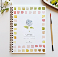 Flower Watercolor Workbook-r3velthreads-R3vel Threads, Women's Fashion Boutique, Located in Hudsonville, Michigan