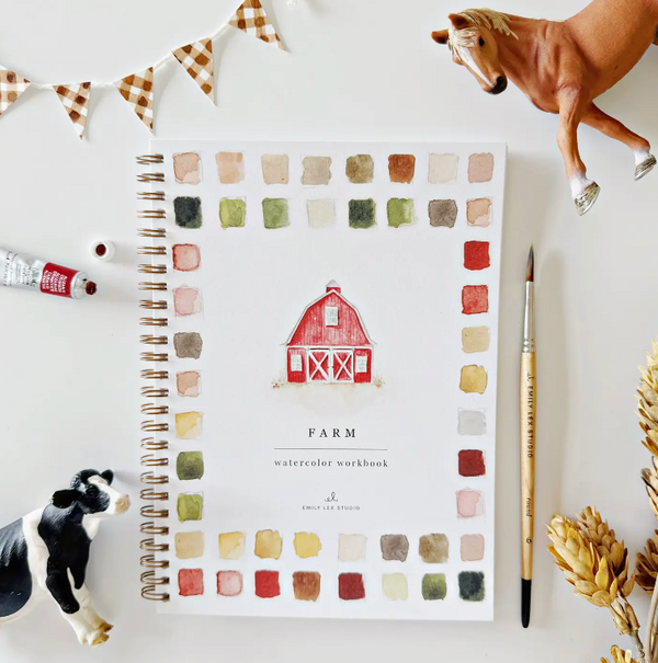 Watercolor Farm Workbook-r3velthreads-R3vel Threads, Women's Fashion Boutique, Located in Hudsonville, Michigan
