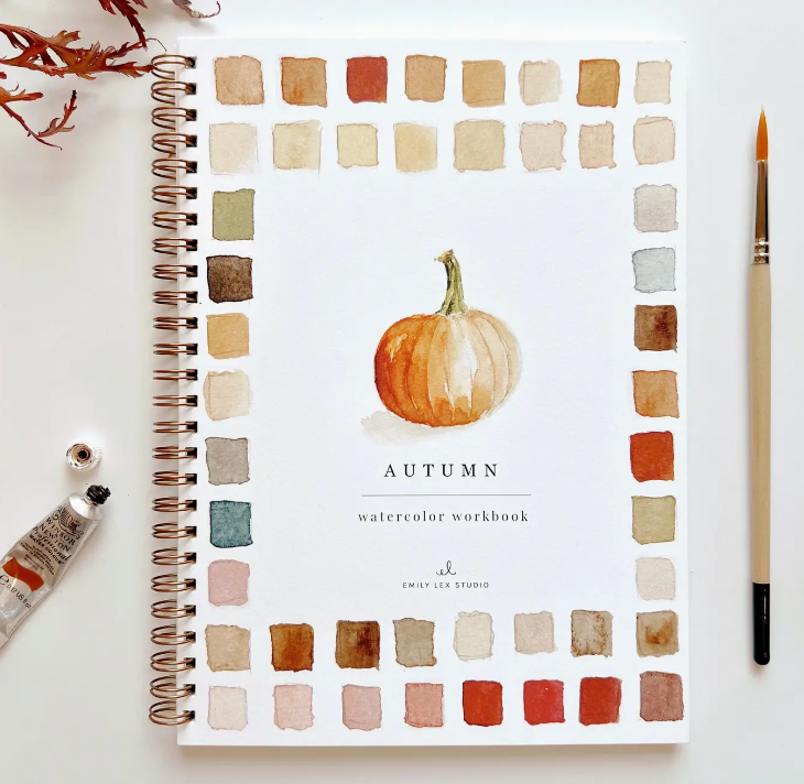 Autumn Watercolor Workbook-r3velthreads-R3vel Threads, Women's Fashion Boutique, Located in Hudsonville, Michigan