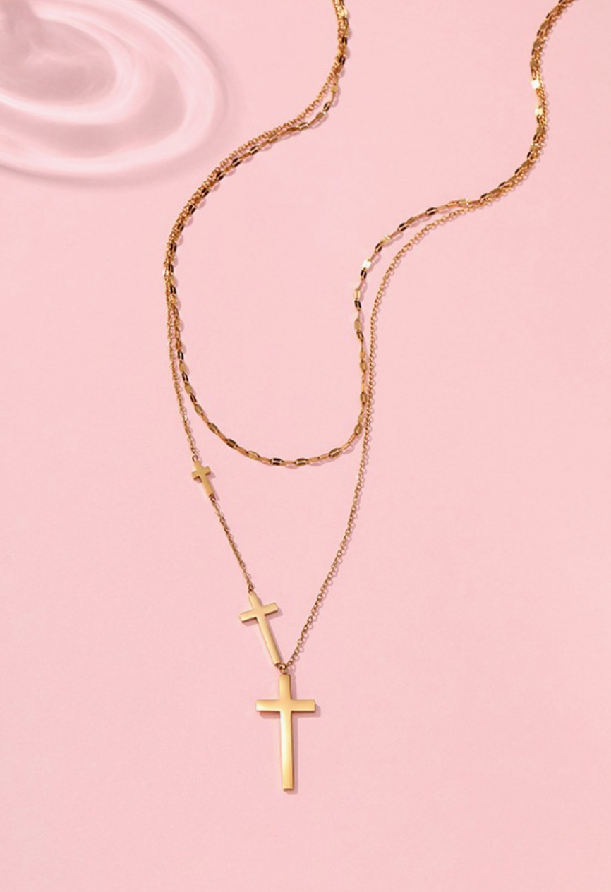 Cross Necklace-r3velthreads-R3vel Threads, Women's Fashion Boutique, Located in Hudsonville, Michigan