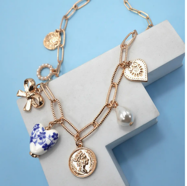 Ceramic Heart Charm-r3velthreads-R3vel Threads, Women's Fashion Boutique, Located in Hudsonville, Michigan