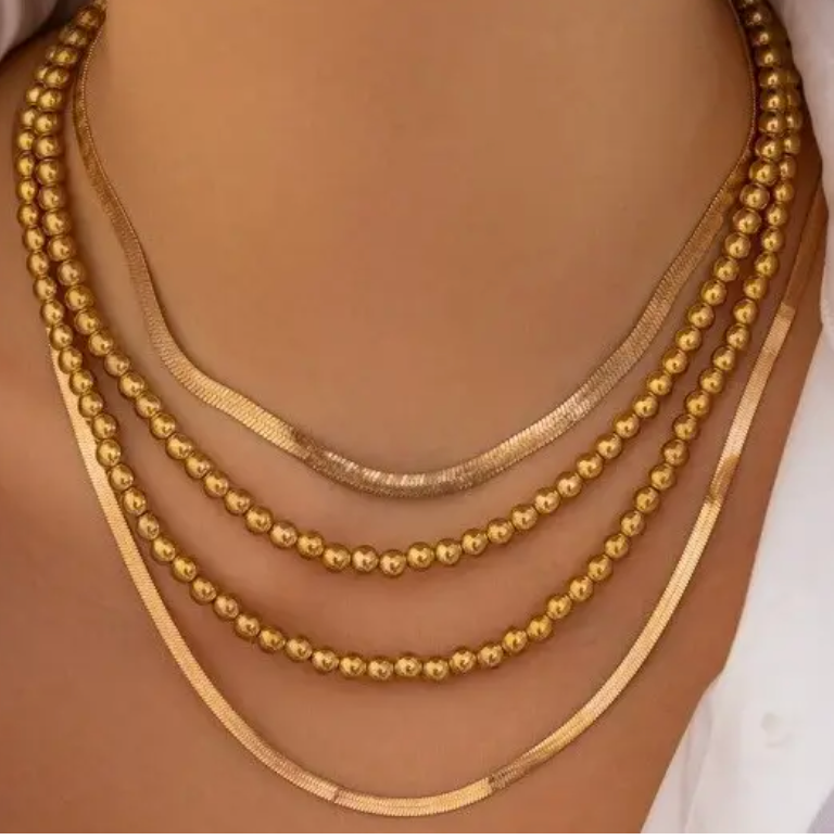 Ball Chain Necklace-r3velthreads-R3vel Threads, Women's Fashion Boutique, Located in Hudsonville, Michigan