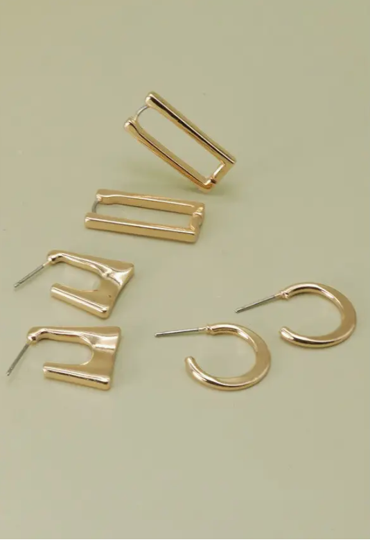 Square Hoop trio-r3velthreads-R3vel Threads, Women's Fashion Boutique, Located in Hudsonville, Michigan