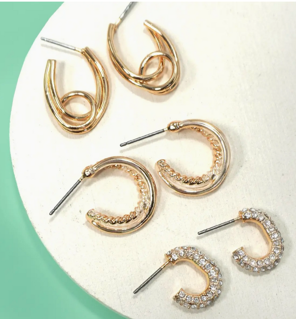Tina Hoop set-r3velthreads-R3vel Threads, Women's Fashion Boutique, Located in Hudsonville, Michigan