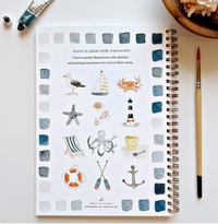 Seaside Watercolor Workbook