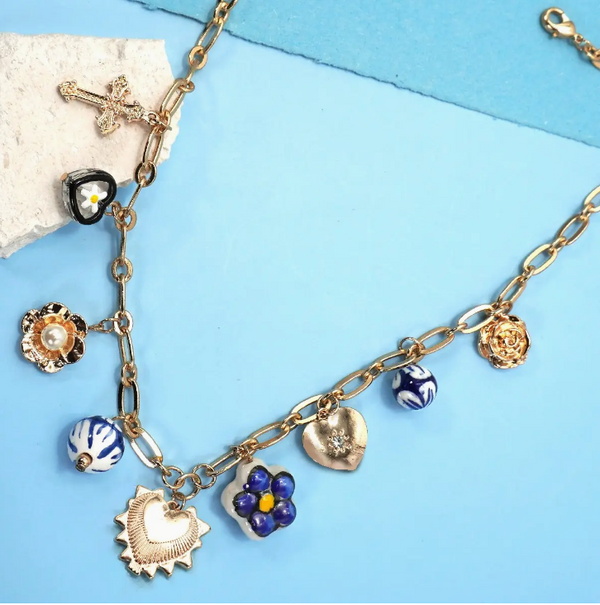 Porcelain Bow Necklace-r3velthreads-R3vel Threads, Women's Fashion Boutique, Located in Hudsonville, Michigan