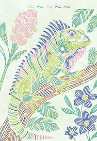 FlowArt -Trace By Line Tropical Paradise