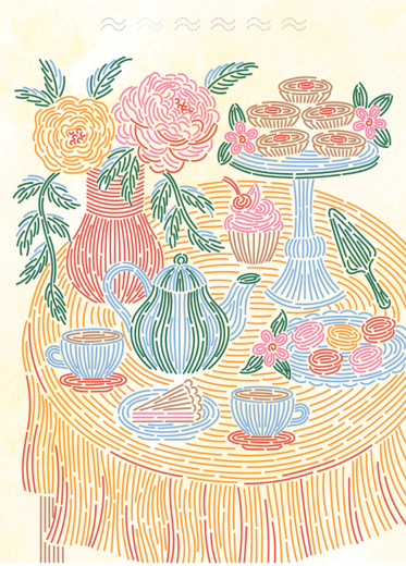 FlowArt Trace -by-Line Brunch in Bloom