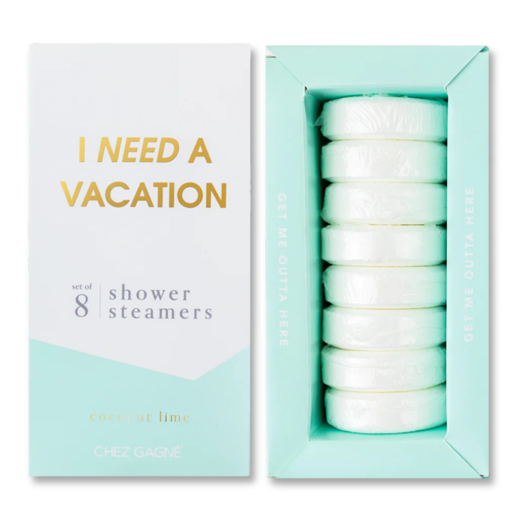 I Need a Vacation Shower Shower Steamers - Coconut Lime - Set of 8 Tabs-Chez Gagné-R3vel Threads, Women's Fashion Boutique, Located in Hudsonville, Michigan