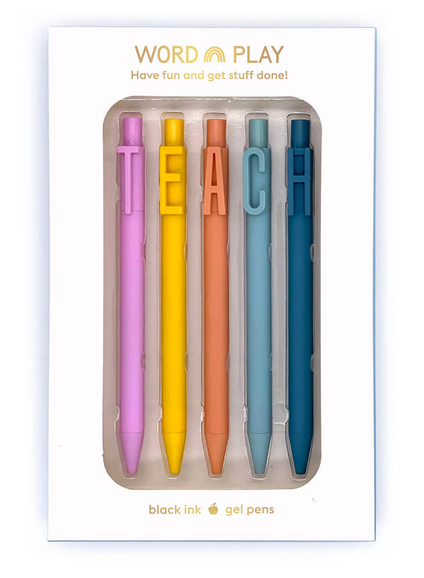 TEACH - WORD PLAY PEN SET-SNIFTY-R3vel Threads, Women's Fashion Boutique, Located in Hudsonville, Michigan