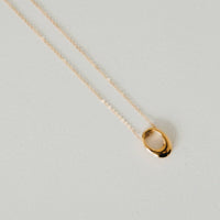 Mini Open Oval Pendant Necklace - WATERPROOF-Pretty Simple-R3vel Threads, Women's Fashion Boutique, Located in Hudsonville, Michigan