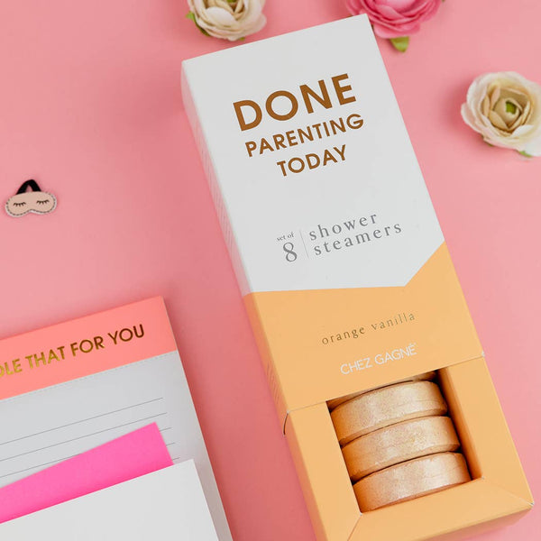 Done Parenting Today Shower Steamers - Orange Vanilla - Set of 8 Tabs-Chez Gagné-R3vel Threads, Women's Fashion Boutique, Located in Hudsonville, Michigan