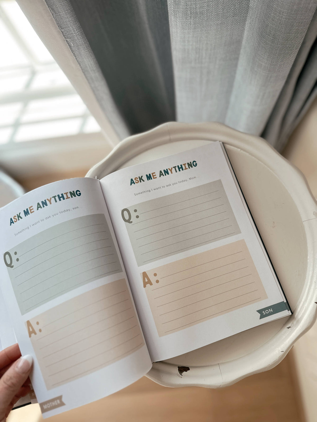 Just Mom and Me: A Mother and Son Guided Keepsake Journal-Paper Peony Press-R3vel Threads, Women's Fashion Boutique, Located in Hudsonville, Michigan