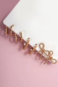 Bow Hoop Trio-JOSSLYN by wall to wall-R3vel Threads, Women's Fashion Boutique, Located in Hudsonville, Michigan