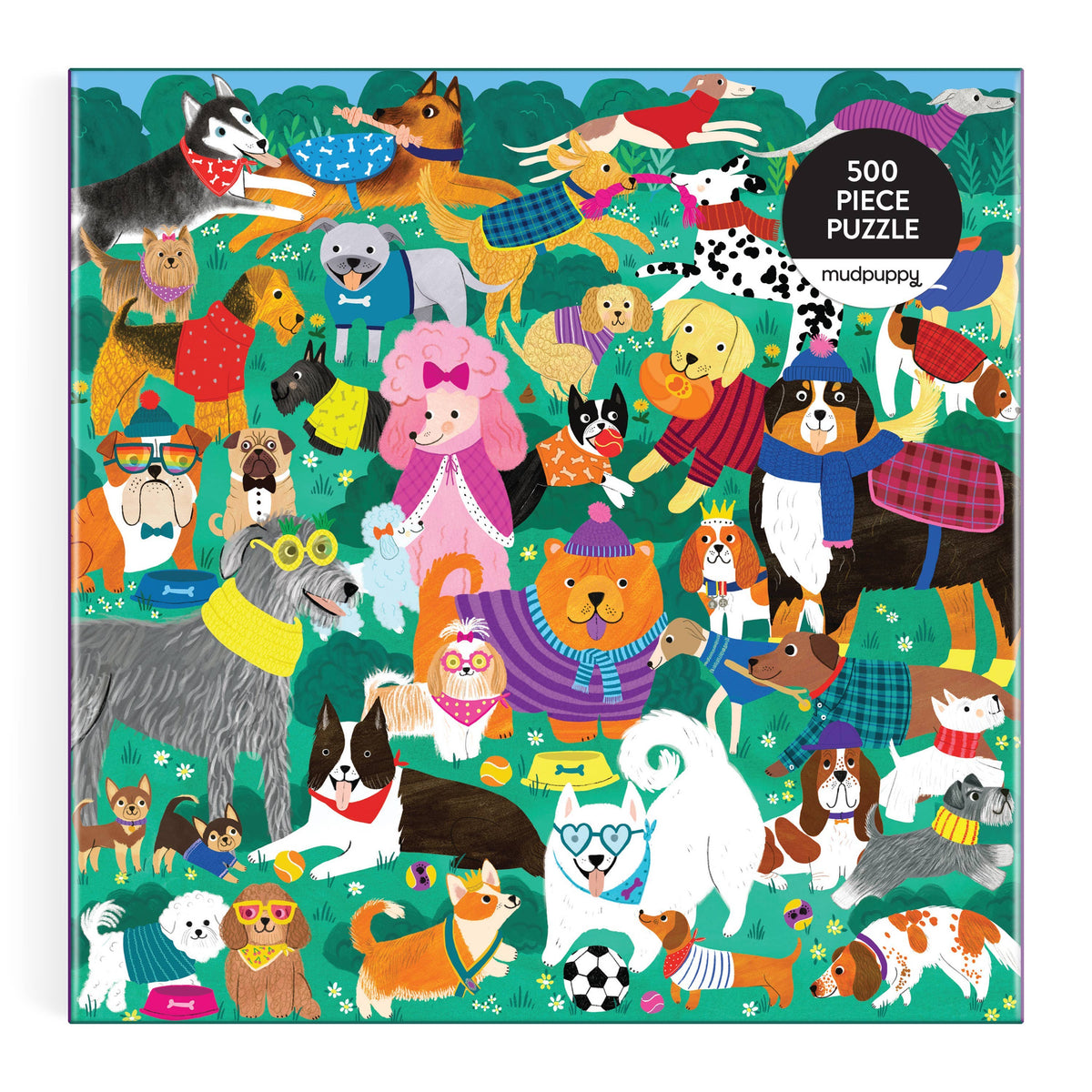 Doggone Days 500 Piece Family Puzzle-Chronicle Books-R3vel Threads, Women's Fashion Boutique, Located in Hudsonville, Michigan