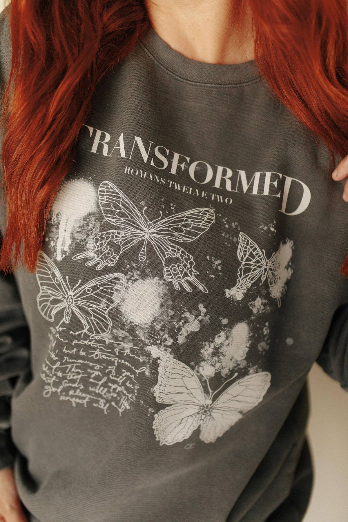 Transformed Butterfly Tee-Whitney | Chaudoin Creations-R3vel Threads, Women's Fashion Boutique, Located in Hudsonville, Michigan