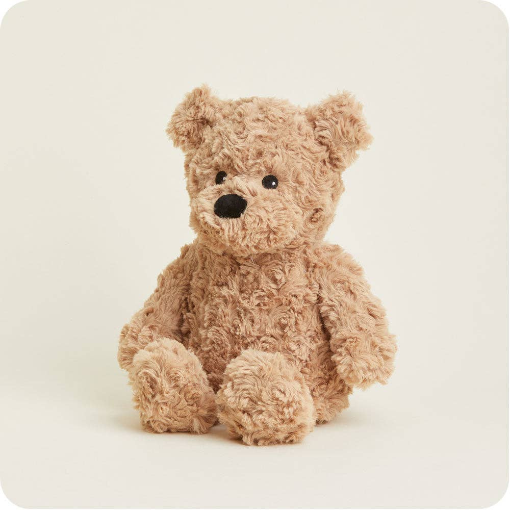 Brown Curly Bear Warmies-Warmies: America’s Favorite Microwave Plush Brand-R3vel Threads, Women's Fashion Boutique, Located in Hudsonville, Michigan