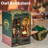 DIY Book Nook Kit: Owl Bookstore-Hands Craft-R3vel Threads, Women's Fashion Boutique, Located in Hudsonville, Michigan