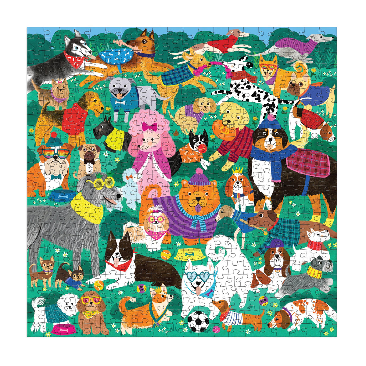 Doggone Days 500 Piece Family Puzzle-Chronicle Books-R3vel Threads, Women's Fashion Boutique, Located in Hudsonville, Michigan