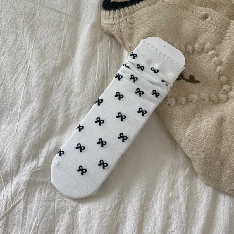 Bow Socks-JOSSLYN by wall to wall-R3vel Threads, Women's Fashion Boutique, Located in Hudsonville, Michigan