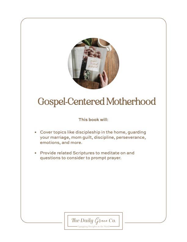 Gospel-Centered Motherhood-The Daily Grace Co-R3vel Threads, Women's Fashion Boutique, Located in Hudsonville, Michigan