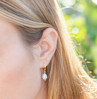 Small Pearl Huggies-Splendid Iris-R3vel Threads, Women's Fashion Boutique, Located in Hudsonville, Michigan