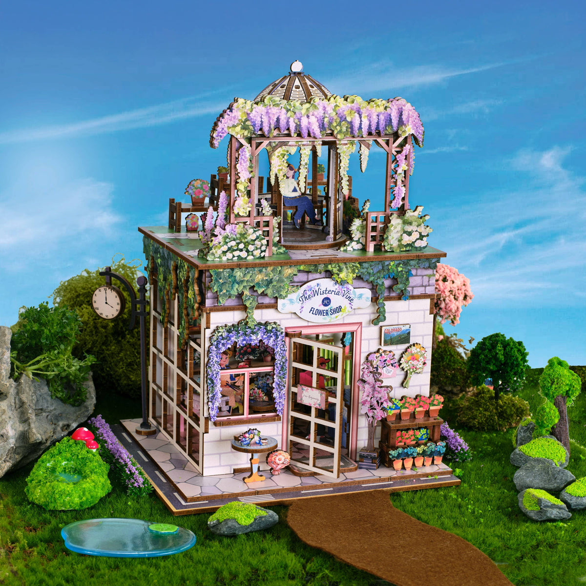 DIY Miniature House Kit: Flower Shop-Hands Craft-R3vel Threads, Women's Fashion Boutique, Located in Hudsonville, Michigan