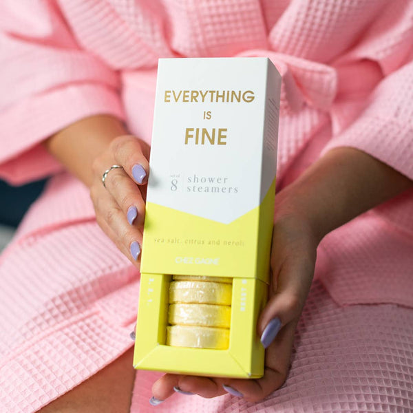 Everything is Fine Shower Steamers - Sea Salt, Citrus & Neroli - Set of 8 Tabs-Chez Gagné-R3vel Threads, Women's Fashion Boutique, Located in Hudsonville, Michigan
