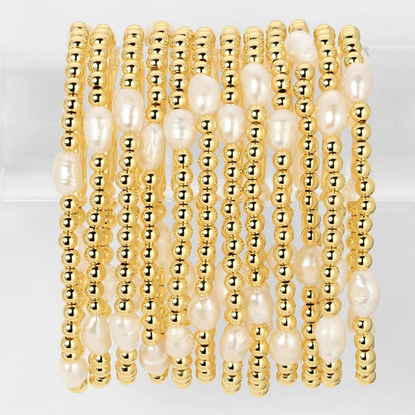 Med Pearl Bracelet-Splendid Iris-R3vel Threads, Women's Fashion Boutique, Located in Hudsonville, Michigan