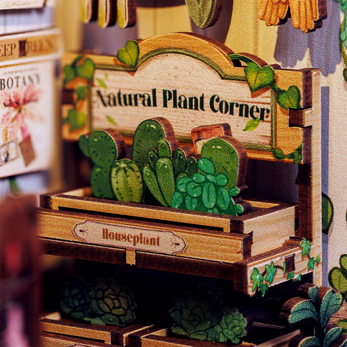 DIY Book Nook Kit: Green Life Bookshop-Hands Craft-R3vel Threads, Women's Fashion Boutique, Located in Hudsonville, Michigan