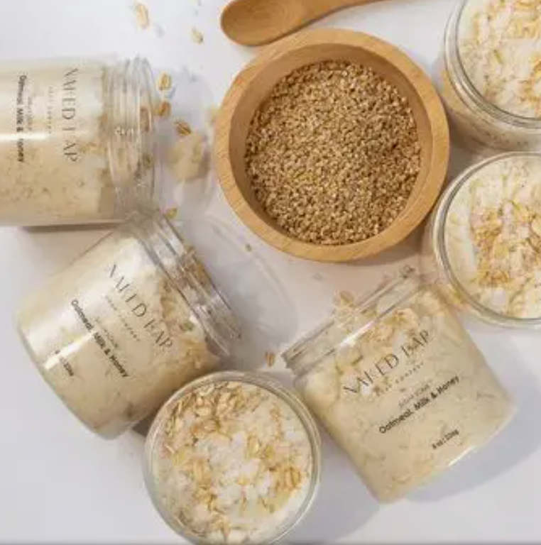 Oatmeal, Milk, Honey Sugar Scrub-r3velthreads-R3vel Threads, Women's Fashion Boutique, Located in Hudsonville, Michigan