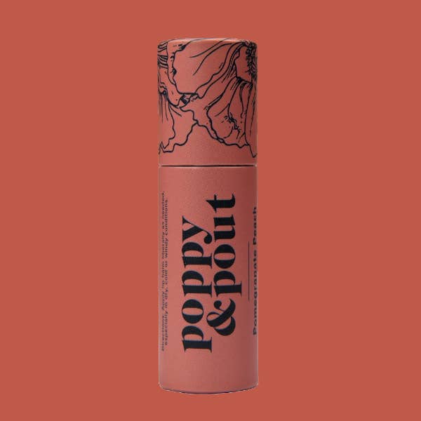 Pomegranate Peach Lip Balm-Poppy & Pout-R3vel Threads, Women's Fashion Boutique, Located in Hudsonville, Michigan